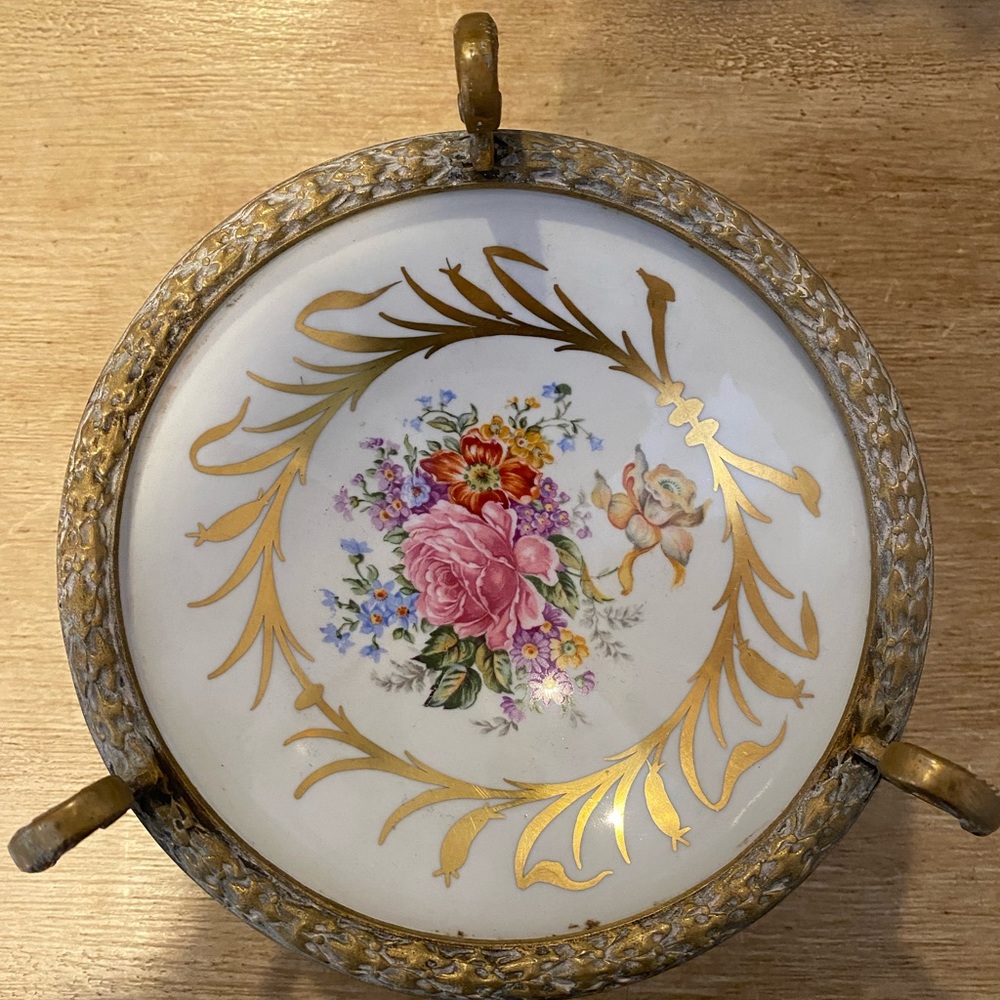 Antique french candy dish